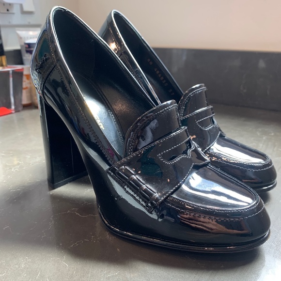 Saint Laurent 4” Patent Leather Pumps Size 37 - Picture 1 of 15